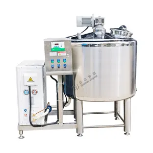 1000l 2000l vertical bulk stainless steel milk cooling tank milk cooler milk chiller tank