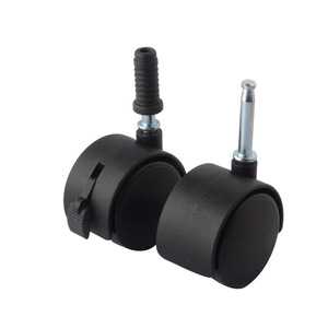 Shengyuan 2-Inch Swivel Casters With Brake <b>Rods</b> For Furniture And Baby Cribs Clip On <b>Plastic</b> Wheels - Product Image 3
