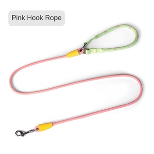 Nouvelle laisse <span class=keywords><strong>pour</strong></span> animaux de compagnie à motif <span class=keywords><strong>solide</strong></span> <span class=keywords><strong>pour</strong></span> chiens lanière en Polyester anti-casse avec poignée rembourrée et décor de ruban fournitures <span class=keywords><strong>pour</strong></span> animaux de compagnie - Product Image 6