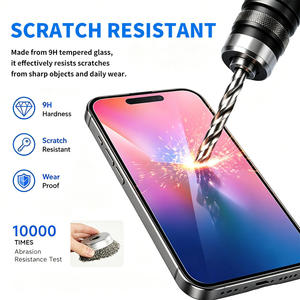 กระจกนิรภัย OEM KK9 แบบ Super Hard HD ป้องกันรอยขีดข่วน สำหรับ iPhone 18 Pro Max ป้องกันการแตก ไม่มีขอบดำ - Product Image 2