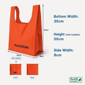 <span class=keywords><strong>Borsa</strong></span> Pieghevole Ecologica Riutilizzabile 46Cm in Poliestere Impermeabile Resistente con Logo per la Spesa - Product Image 2