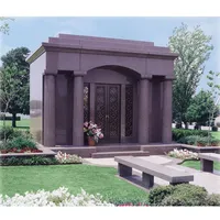 Personnalisé extérieur grande maison cérémonie crypte granit famille mausolée à vendre sculpture style américain pierres tombales et monuments
