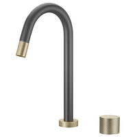 Robinet de cuisine monocommande noir en acier inoxydable 304 brossé, à montage sur plan, avec valve en céramique, modèle HD-KF066