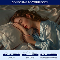 Matelas de lit pliable Milestar OEM/ODM de qualité supérieure, 2 pouces, en gel infusé, soulageant la pression, en mousse à mémoire de forme, protection de lit toutes saisons