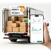BlueTag T1 Registrador de Datos de Temperatura Bluetooth Desechable de Alta Precisión para Logística de Cadena de Frío y Productos Frescos con Control por Aplicación