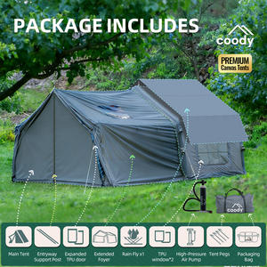 Tente pneumatique Coody 8.0+Framed Foyer - Gris, fabrication chinoise, tente pneumatique gonflable <span class=keywords><strong>de</strong></span> grande taille la plus populaire pour le camping en famille en plein <span class=keywords><strong>air</strong></span> - Product Image 4