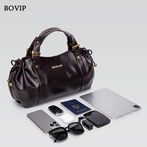 Sac fourre-tout T-101 marron foncé brillant avec poignée supérieure souple et fermeture éclair, imperméable, pour un <span class=keywords><strong>style</strong></span> <span class=keywords><strong>chic</strong></span> et décontracté au quotidien - Product Image 2