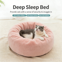 Lit pour animaux de compagnie en peluche longue, lit chaud pour chien et chat en hiver, tapis doux pour animaux de compagnie, coussin pour chiens et chats, accessoires pour animaux de compagnie