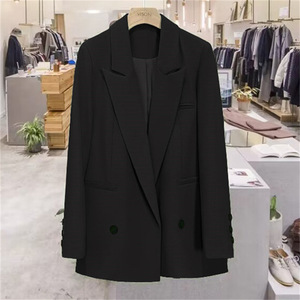 <span class=keywords><strong>Blazer</strong></span> Tendance pour Femme, Haut Cardigan à Col Rabattu et Poches, Veste Décontractée Manches Longues Slim Printemps Automne - Product Image 6