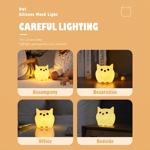 Sleep Tap controlle luci giocattolo 2024 Nursery lampada a LED a LED in Silicone per bambini luce notturna per bambini - Product Image 6