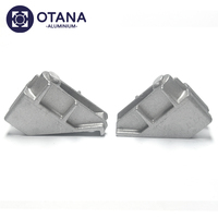 Profilés de fenêtres en aluminium, joint d'angle, profilé en aluminium coulé pour cadre de fenêtre, connecteur d'angle de fenêtre, coin mobile de fenêtre AC01