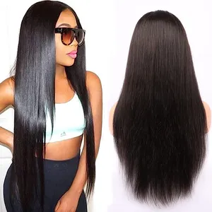 Meilleure vente vendeurs vietnamiens cheveux naturels vierge brut frontal os droit 13x6 Hd cheveux humains dentelle frontale perruque