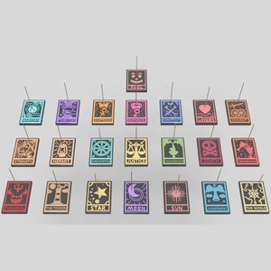 Set di Carte dei Tarocchi Personalizzate per Divinazione, Portacenere in Ceramica, Supporto Portatile Quadrato per Bastoncini d'Incenso, Prodotto Spirituale - Product Image 1