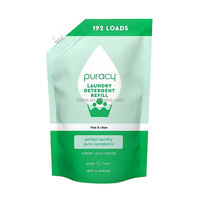 Pochette industrielle en LDPE avec bec verseur et poignée imprimés en héliogravure pour emballage de détergent liquide et de savon pour les mains