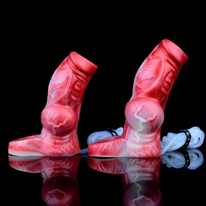 Préservatifs en silicone pour hommes Amazon, à effet de pulvérisation, pénétration facile, motif licorne réaliste, augmente la friction, jouets sexuels - Product Image 2