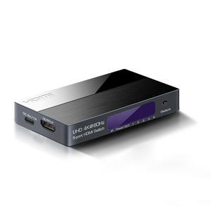 Commutateur HDMI SYONG 4K60Hz 5 entrées 1 sortie avec IR, HDR10, 18 Gbps HDCP 1.3, son Dolby TrueHD <span class=keywords><strong>compatible</strong></span> avec Xbox, PS4, moniteur, <span class=keywords><strong>TV</strong></span> - Product Image 1