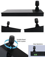 Controlador PTZ Portworld YC-PTZ10 con Pantalla Táctil IPS de 10 Pulgadas y Joystick, Compatible con 255 Cámaras IP, Uso con Monitor Wi-Fi