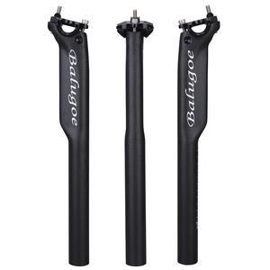 BALUGOE <span class=keywords><strong>Tija</strong></span> de sillín de bicicleta de fibra de <span class=keywords><strong>carbono</strong></span> completa brillante 3K para <span class=keywords><strong>MTB</strong></span> y bicicleta de carretera 27.2/30.8/31.6*350/400 <span class=keywords><strong>Tija</strong></span> de sillín aerodinámica - Product Image 5