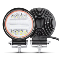 Luz DE TRABAJO Led 4 pulgadas 72W Redondo 55mm Camión Luces de conducción LED Off Road con halo rojo Luz De Trabajo Led 4 pulgadas 72W