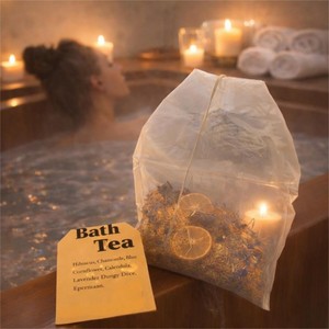 Sachets de thé de bain <span class=keywords><strong>bio</strong></span> S&Soak avec <span class=keywords><strong>sel</strong></span> <span class=keywords><strong>d</strong></span>'<span class=keywords><strong>Epsom</strong></span> et fleurs séchées - Product Image 6