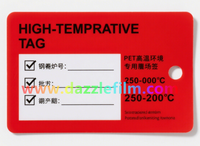 Nanyang Dazzle Étiquettes PET haute température pour application de traitement thermique en acier et en aluminium