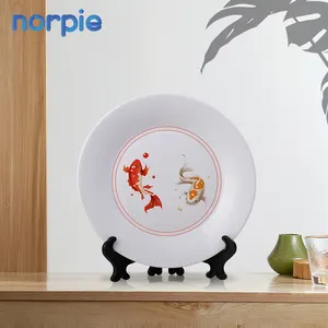 8 "piatto in ceramica bianca piatto in ceramica bianco stampa fai-da-te piatti in porcellana bianca di sublimazione di alta qualità