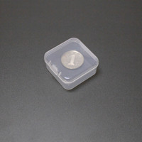 Boîtes de rangement en plastique transparentes pour petits objets, artisanat, 45*45MM