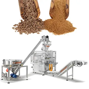 Mesin pengisi bubuk jinten kunyit 1-100g mesin kemasan otomatis tepung gandum mesin pembungkus bubuk
