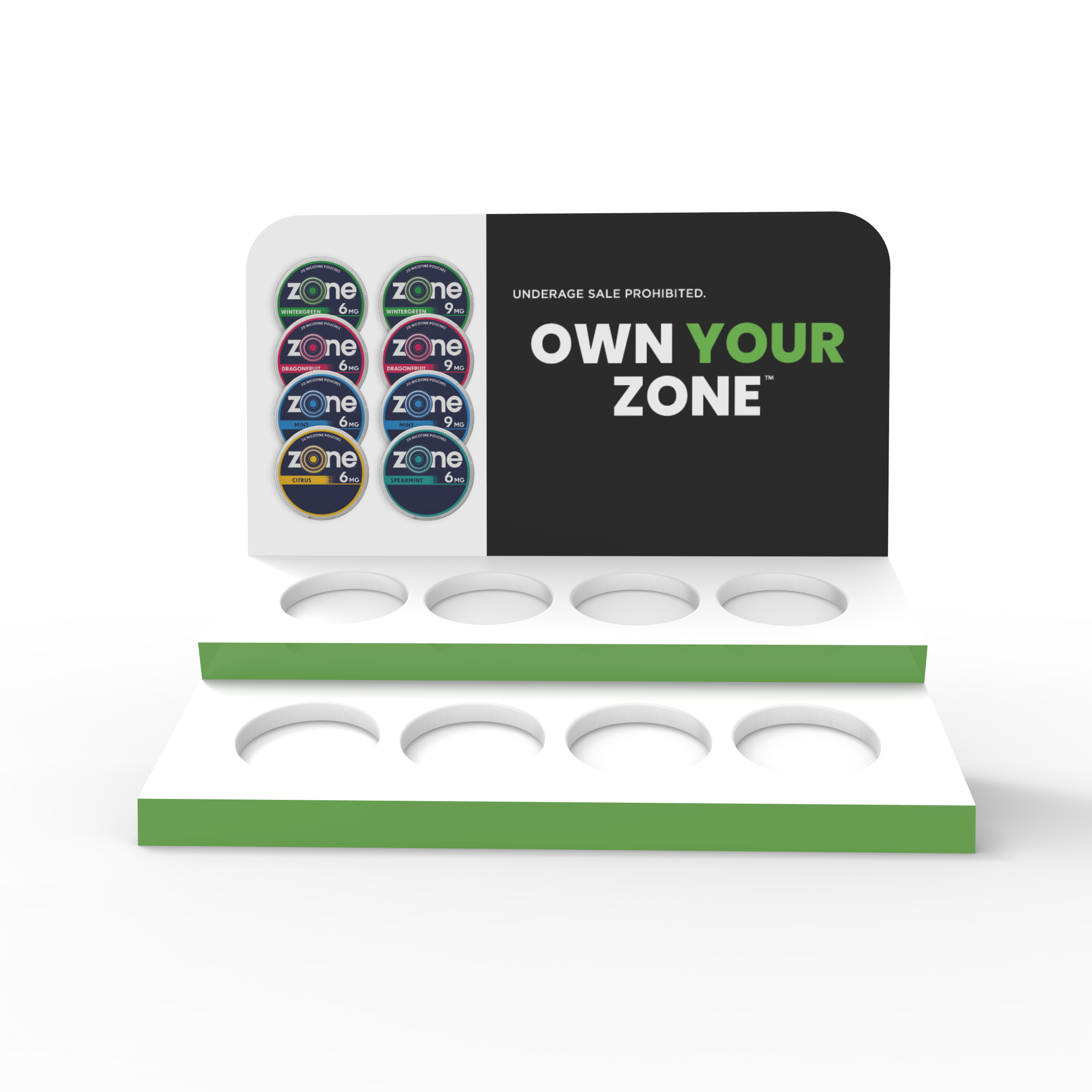 Apache Customized Acrylic Stepped Countertop with Cigarette Display Rack for Shopping Malls — view 5