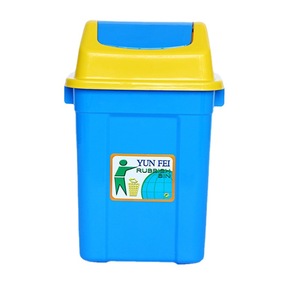 Manufacturer sells 50L multi-size plastic trash cans <b>with</b> swing <b>lids</b>, square outdoor storage <b>bins</b>. - Product Image 5