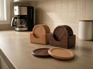 Posavasos de Madera de Primera Calidad para Protección de Mesas de Comedor y Decoración Moderna del Hogar, Disponibles para la Venta - Product Image 5