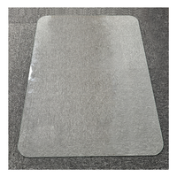 Tapis de chaise en verre trempé résistant et personnalisé, tapis de chaise en plexiglas pour sol dur