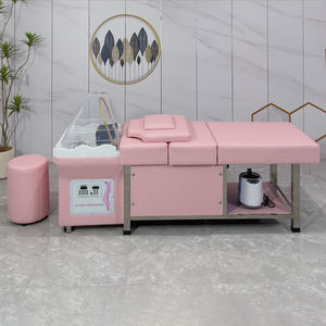 Lit de shampoing de massage portable de luxe avec réservoir d'eau de 90 litres pour salon de beauté de salon de coiffure japonais - Product Image 5