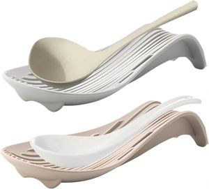 Food Grade <b>Silicone</b> Spoon & Spatula Rest, BPA Free Heat Resistant, Stove Top Countertop Kitchen <b>Tool</b> Holder - Product Image 1