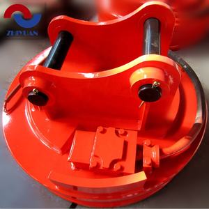 Utilizzato con escavatore per scarti in acciaio materiale metallico riciclaggio magnete di sollevamento magnete - Product Image 3