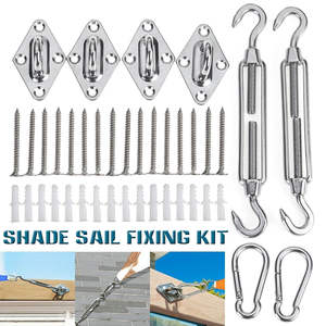 <span class=keywords><strong>Kit</strong></span> <span class=keywords><strong>d</strong></span>'accessoires de quincaillerie pour raccords de <span class=keywords><strong>fixation</strong></span> en acier inoxydable pour auvent de <span class=keywords><strong>voile</strong></span> pare-soleil - Product Image 2