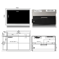 Écran LCD TFT industriel Innolux G070ACE-LH3 de 7 pouces, 800x480 WVGA, 500 nits, 30 broches LVDS, IPS Full View