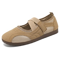 Chaussures Mary Jane Femme Été 2026 Maille Creuse Plates Brides Croisées Velcro Confortables Marche