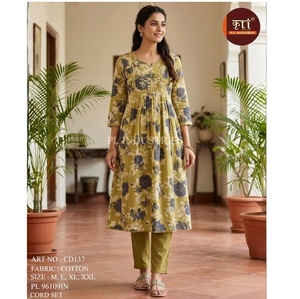 Export Quality Modern Women's Cotton Blend Quick Dry Embossed/Digital Printed Elegant Design Kurta/<b>Kurti</b> for Party Casual Wear - Product Image 1