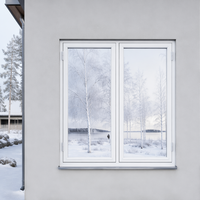 Ventana Abatible de Aluminio de Diseño Profesional para Pequeños Comercios y Oficinas
