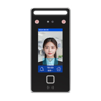 Système de contrôle d'accès par reconnaissance faciale dynamique AI Donnwe XFace43, écran tactile 4,3 pouces, machine de pointage biométrique infrarouge