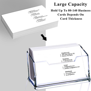 Guaranteed Quality Wholesale Clear Acrylic Business Card <b>Storage</b> Display Box 100L Waterproof Desktop Holder - Product Image 3