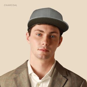 <b>Flat</b> Bill Snapback Hat 100% Cotton Adjustable Brim Unisex Plain Color Baseball <b>Cap</b> - Product Image 4