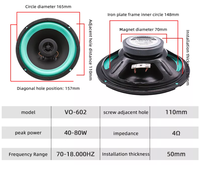 Haut-parleur coaxial de voiture pas cher de 4 pouces, 5 pouces, 6,5 pouces, haut-parleur de voiture à 2 voies à double cône avec tweeter, bon son