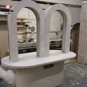 Mobilier de salon de coiffure personnalisé avec LED |   Stations de coiffure et postes de travail écologiques, armoires de présentation |   Solution de conception de salon tout-en-un - Product Image 1
