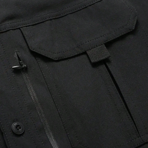 Camisa de Pesca y <span class=keywords><strong>Senderismo</strong></span> Personalizada para Hombre, de Manga Corta, con Botones, de Poliéster y Elastano, Protección UV, Estilo Western - Product Image 4