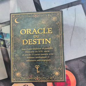 Kartu Oracle Jeu De <span class=keywords><strong>Tarot</strong></span> Ramalan Prancis, Kartu <span class=keywords><strong>Tarot</strong></span> Marseille Dekorasi Ramah Lingkungan dengan Buku Panduan untuk Hadiah - Product Image 4