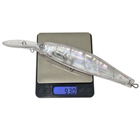 Leurre flottant VAST 255mm 93g, corps de leurre non peint, longue langue, leurre dur en ABS, hameçons, leurre de pêche pour poissons d'eau salée