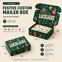 Boîtes personnalisées pour Noël, chaussettes de Noël uniques, ornements, emballages cadeaux, livraison, emballages en carton ondulé, boîtes cadeaux