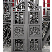 Luxueux portail coulissant en aluminium forgé Grill Designs Outdoor Villa Front Door Boundary Wall and Garden Gate